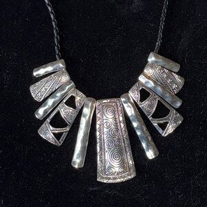 Artisan Silver Statement Necklace